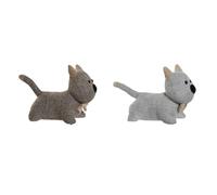 Home ESPRIT Door Holder Sand 33 x 15 x 22 cm Cat (Pack of 2)