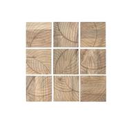 Home ESPRIT Modern Natural Wall Decoration Plant Leaf 90 x 3 x 90 cm (9 Pieces)