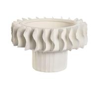 Home ESPRIT Modern Wave White Centerpiece 22 x 22 x 14 cm