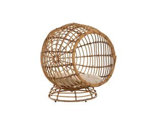 Home ESPRIT Pet Bed Natural White Polyrattan 60 x 58 x 58 cm