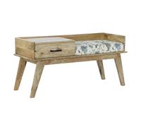 Home ESPRIT Stool Multicolor Natural Mango Wood 114 x 41 x 53 cm