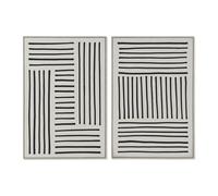 Home ESPRIT Urban Black White Picture 83 x 4.5 x 123 cm (2 Units)