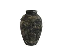 Home ESPRIT Vase Dark Grey Oriental Terracotta 23.5 x 23.5 x 33.5 cm