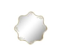 Home ESPRIT Wall Mirror Gold Metal Glass 73 x 2 x 73 cm