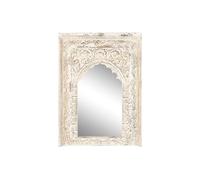 Home ESPRIT Wall Mirror White Mango Wood 60 x 6 x 87 cm