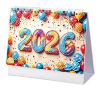Home Essential Decorations Decorative Desk Planner Wall Calendar Artist 2026 Rhinestones with Rhinestones