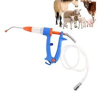 Home Essentials,Continuous Syringe Animal Injector Gun, 20ml Veterinary Metal Drug Filling Device for Pig, Cow, Sheep - Adjustable Continuou