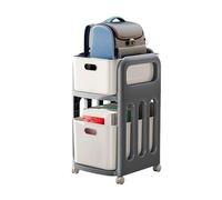 Home Essentials, Slim Rolling Storage Cart, Mobile Utility Shelf with Wheels for Space-Saving Organization in Kitchen, Bedroom, Bathroom