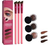 Home Eyebrow Care Kit 4d Laminated,4D Laminated Brow Home-Grooming Kit,4D Hair Stroke Ultra-Thin Brow Brush,Multi-Function Eyebrow Brush (3PCS)