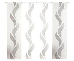 Home Fashion 094972 4007 Shaft Set Brown Fabric Panel Blind 245 x 60 cm