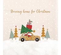 Home Fashion 20 Napkins Christmas Decoration on Car as Table Decoration Paper Napkins with Motif Also for Decoupage and Decoupage 33 x 33 cm