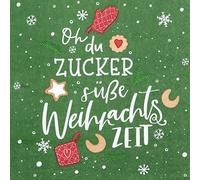 Home Fashion 20 Napkins Christmas Sweet Christmas Time Table Decoration Paper Napkins Christmas with Motif Also for Decoupage and Decoupage 33 x 33 cm