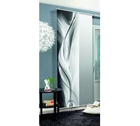 HOME FASHION 87313-703 96.5 x 23.6-Inch Polyester Curtain, Grey