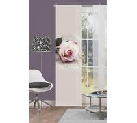 Home Fashion ROSY Panel Curtain Digital Print Fabric Pink 245 x 60 cm