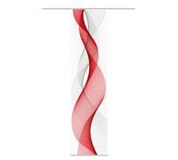 Home Fashion Sliding Panel Curtain OPALIA, Polyester, red, 245 x 60 cm