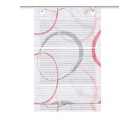 Home Fashion Vitus Magnetic Roller Blind Horizontal Stripes Digital Print, red, 130 X 80 CM