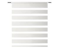 Home Fashion Zebra Fabric Chain Pull Blind 150 x 60 cm Wool White