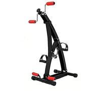 Home Fitness Bicycle Pedal Exerciser Upper and Lower Limbs Training Device with Adjustable Foot Cover 6-Level Height Adjustment Suitable for Sport