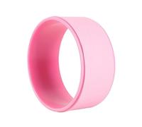 Home Fitness Yoga Wheel Essential Pilates Tool; Muscle Massager & Back Trainer; Add Strength & Flexibility for Back Pain Relief(Pink)