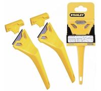 Home Fittings ® 2X Stanley DIY Window Scraper - for Glass, Paint, Poster - Residue Remover - 7 inch (178mm) Wallpaper Edge Trimmer Cutter (Pack of 2).