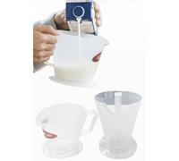 Home Fittings ® Cooking Pouring Measuring Jug 300 ml Elegant Jug with Grip Handle Embossed Measuring Non-Toxic BPA-Free Measuring Scales for Kitchen Food Baking Preparation, Water or Gravy Food Safe