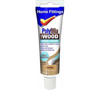 Home Fittings ® Polycell Polyfilla Wood Filler General Repair Medium Oak 75g Tube Interior Exterior Furniture Doors Skirting Boards Cracks Holes Easy Sand Paint Patch Repair 1 Tube Fill Upto 10mm deep