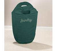 Home Flair Large Laundry Bag/Washing Basket Foldable Laundry Hamper (Green Diamante Laundry Bag - Self Supporting)