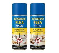 Home Flea Killer Spray 2 Pack (400ml) - Household Flea Spray For The Home | Kills Instantly | Strong Household Treatment For Cat Dog Pet Beds Carpet (200ml each)