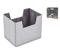 Home Foldable Gray Space-Saving Storage Box 31,5x23x26,5 cm Polyester