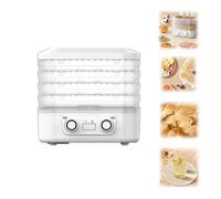 Home Food Freeze Dryer Machine with 5 Trays, Freeze Dried Machine with Adjustable Timer and Temperature Control, Two Knob Fully Automatic Freeze Dryer Machine for Fruits Meat Vegetables Candy(White)