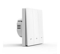 Home For Smart Switch Utilizing For Tuya and For ZigBee Technology, Easily Controlled via and Google Assistant (3 on white)