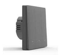 Home For Smart Switch Utilizing For Tuya and For ZigBee Technology, Easily Controlled via and Google Assistant (3 on gray)
