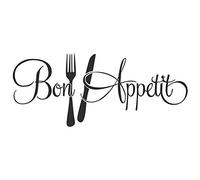 Home Furnishing Decorative Wall Stickers Removable Dining Room Wall Stickers Bon Appetite Wall Art Decal
