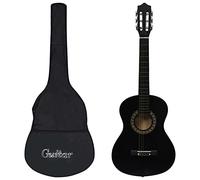 Home & Garden-Classical Guitar for Beginner and Kid with Bag Black 1/2 34"-Furniture Choice