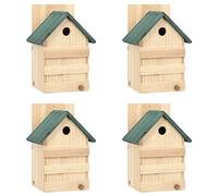 Home & Garden,Decor,Bird & Wildlife Houses,Birdhouses-home-Bird Houses 4 pcs 23x19x33 cm Firwood