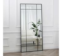 Home Garden Direct Aion - Large Industrial Mirror with Black Frame - 170x80 Home Garden Direct Black