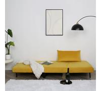 Home Garden Direct Aurora - Single Bed Chair Sofa in Velvet - 1 Seater - Yellow Home Garden Direct Yellow