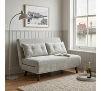 Home Garden Direct Aurora Small Double Sofa Bed in Premium Fabric 2 Seater in Light Grey Home Garden Direct Light Grey