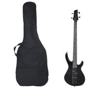 Home Garden,Electric Bass Guitar for Beginner with Bag Black 4/4 46"