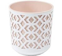 Home Garden Ornaments Large Plant Pots Indoor, Indoor Plant Pot - Decorative Plastic Flower Pots with Basket and Insert, Mix and Match Colours (Diameter: 30cm, White and Pink)