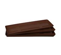 Home Garden Ornaments Plant Pot Saucers 36cm Dark Brown Set of 5 - Plant Pot Trays Rectangular - Plant Saucer for Rectangular Plant Pots - Plastic Saucers for Plant Pots (Ø36cm, Dark Brown)