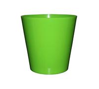 Home Garden Ornaments Plant Pots Indoor Durable Indoor Plant Pot - Aga Plastic Cache Pot Vibrant Colours Flower Pots (Diameter: 15cm, Colour: Green)