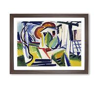 Home Garden Vol.2 By Henry Lyman Sayen Classic Painting Framed Print | A2 Walnut Framed Wall Art | Ready to Hang | Classic Floral Picture | Living Room Bedroom Lounge Office
