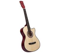 Home & Garden-Western Acoustic Cutaway Guitar with 6 Strings 38 Basewood-Furniture Choice