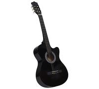Home Garden,Western Classical Cutaway Guitar with 6 Strings Black 38"