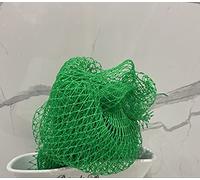 Home Gems Ultra Thick Exfoliating African Bath and Shower Sponge | 2-in-1 Body and Bath Scrubber | COARSE - HARD Net | Green
