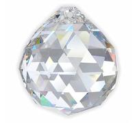 HOME GENIE Clear Glass Crystal Ball Prism Pendant Suncatcher Feng Shui Crystal Ball 40mm Pack of 2
