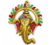 HOME GENIE "Colorful Ganesha Wall Hanging | Handcrafted Lord Ganesha Wall Decor for Home, Office & Pooja Room | Vastu & Feng Shui Blessings