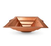 HOME GENIE Copper Havan Kund for Pooja, Yagna & Rituals | Traditional Square Fire Pit for Sacred Ceremonies | Copper Yajna Vessel - 22.5x20 cm, 6 cm Height, 350g