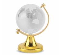 Home Genie Crystal Globe | Premium Quality Crystal Sphere | Decorative Paperweight & Desk Accessory | Elegant Home Decor | Size - 4 cm